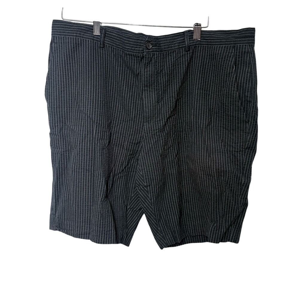 Michael Kors Men's Black Pinstripe Seersucker Shorts Size 38‎ Cotton Summer